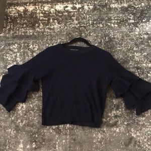 Endless Rose Ruffle Sleeve Sweater